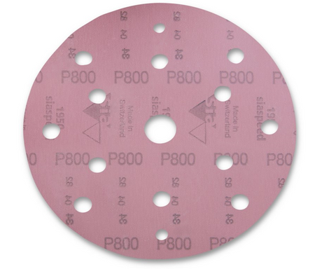 SIA Abrasives 1950 siaspeed Sanding Disc 150mm Pack of 5 in use on wood surface
