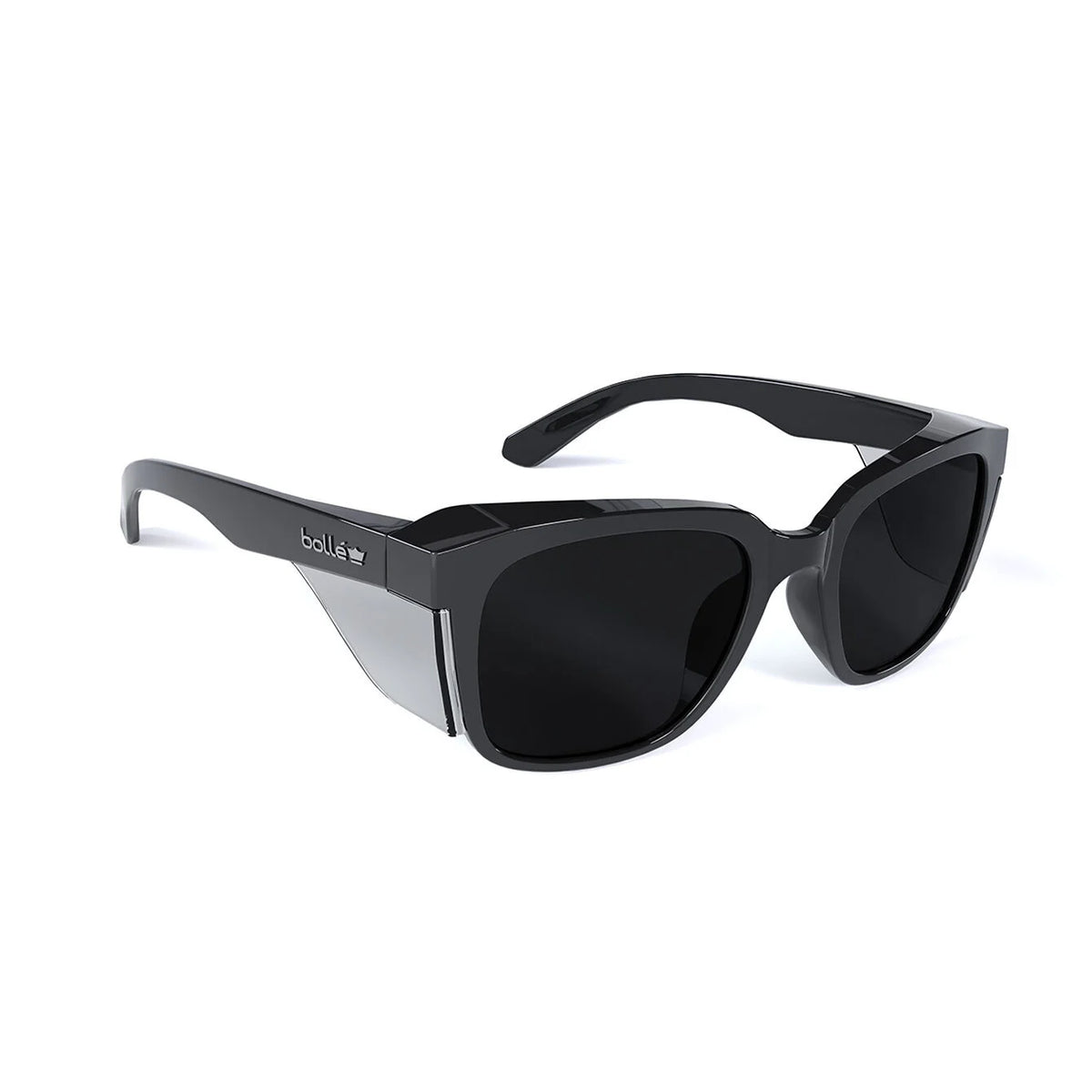 Bollé Safety STKS 410 Safety Glasses Smoke Lens Gloss Black Frame Australian Woodworking Tools Store