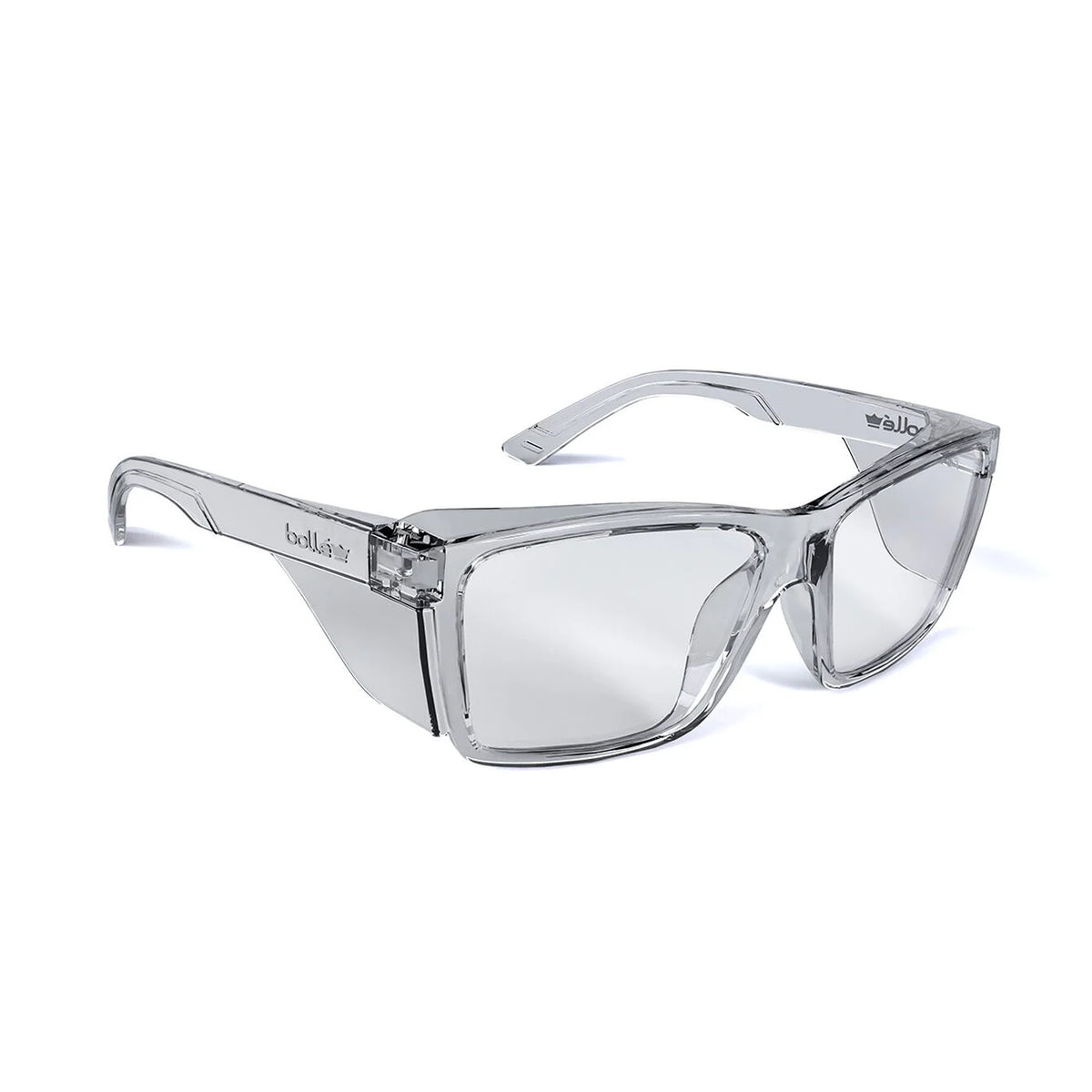 Bollé Safety STKS 420 Clear Lens Clear Frame glasses, eco-friendly design with ergonomic fit