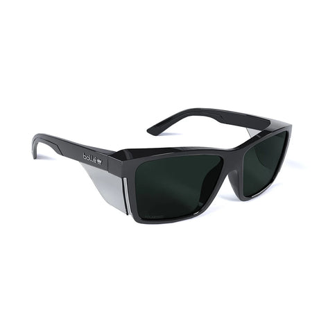Bollé Safety STKS 420 Polarised Safety Glasses, Gloss Black Frame, eco-conscious choice with recycled polycarbonate