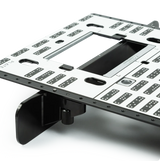 Shaper Plate Edge Mortising Adapter for CNC, enabling vertical workholding for precise edge mortising
