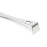 Shaper Tools Stainless Steel Pry Bar 240mm angled view, precision sharpened for gentle part removal