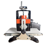 Sherwood 10in Benchtop Drum Sander in action, sanding wood surface smoothly