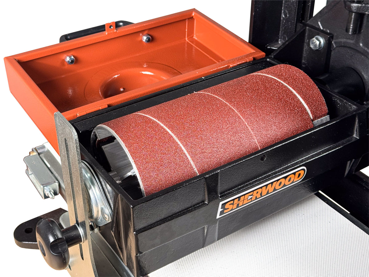 Sherwood 10in Benchtop Drum Sander - Professional woodworking tool for precise sanding tasks in Australian workshops