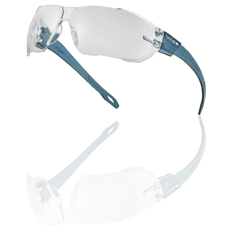 Bollé Safety Swift Clear Lens Safety Glasses, showcasing the anti-scratch and anti-fog coating