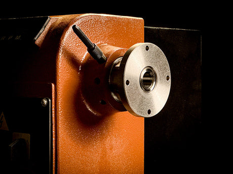 Sherwood Steel 75mm Face Plate for Wood Lathe with M30 Thread, featuring precision machining and secure locking grub screw