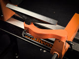 Sherwood Tool Rest Extension for Wood Lathes 25.4mm Post in use with larger workpieces on a lathe
