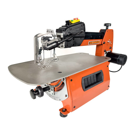 Sherwood 18in Variable Speed Scroll Saw showcasing precision and power