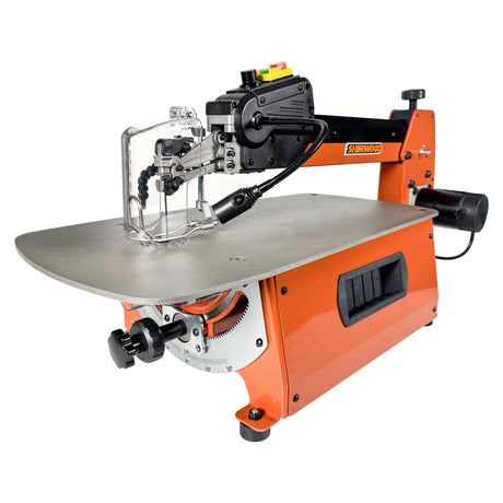Sherwood 22in Variable Speed Scroll Saw showcasing precision engineering and intricate cutting capabilities