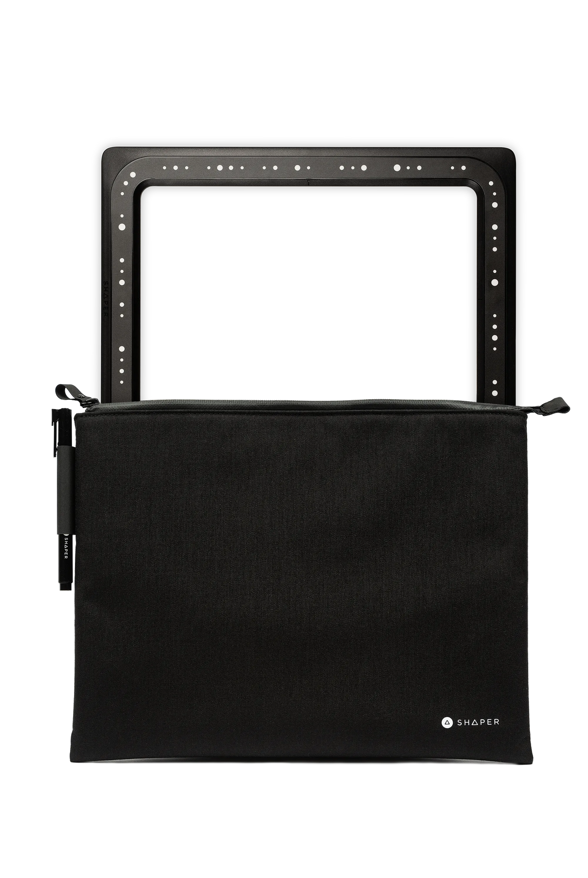 Shaper Tools Trace Frame & Case capturing hand-drawn sketch for Origin Handheld CNC Router
