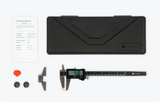 Connected Caliper 200mm Bluetooth for Shaper Origin in use with precision woodworking project