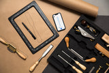 Shaper Tools Trace Frame and Case in use with a drawing being captured for vector conversion