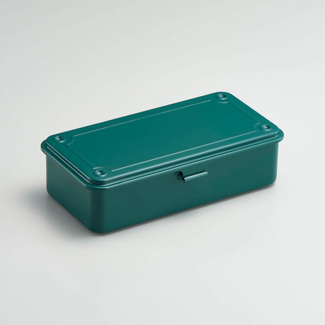 Toyo Trunk Shape Toolbox 19cm open, showcasing internal compartments and sturdy construction