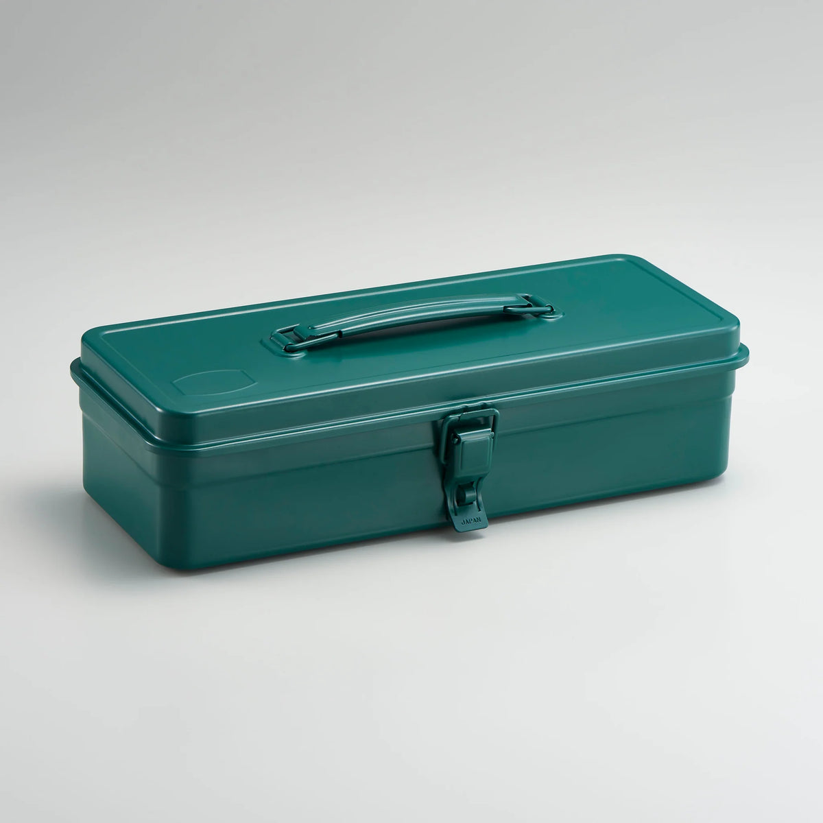Toyo Trunk Shape Toolbox 32cm open lid showing internal compartments and sturdy handle