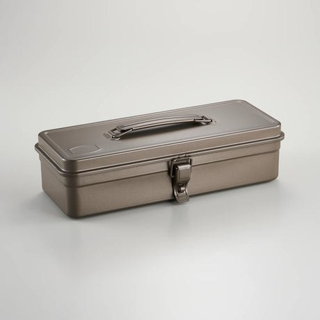 Toyo Trunk Shape Toolbox 32cm open, displaying interior compartments and sturdy handle Australia woodworking tools store