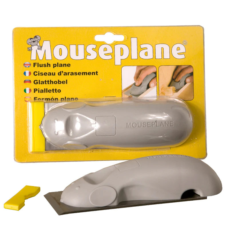 Power Adhesives Knottec Mouseplane trimming dried glue and leveling wood surfaces efficiently