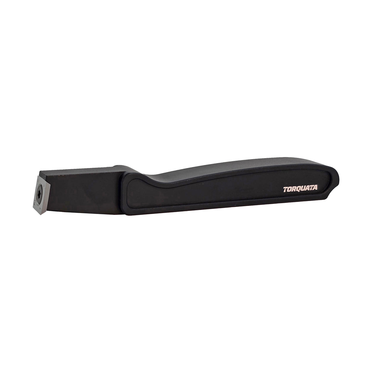 Torquata Mini Scraper showing Tungsten Carbide Insert Knife in action for precise wood scraping
