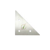 Ironbark Toolworks Calibration Triangle stainless steel 75mm, showing precision edges and durable construction