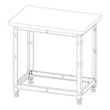 Torquata Workbench System 900 x 600 Workbench Kit with Plain Top