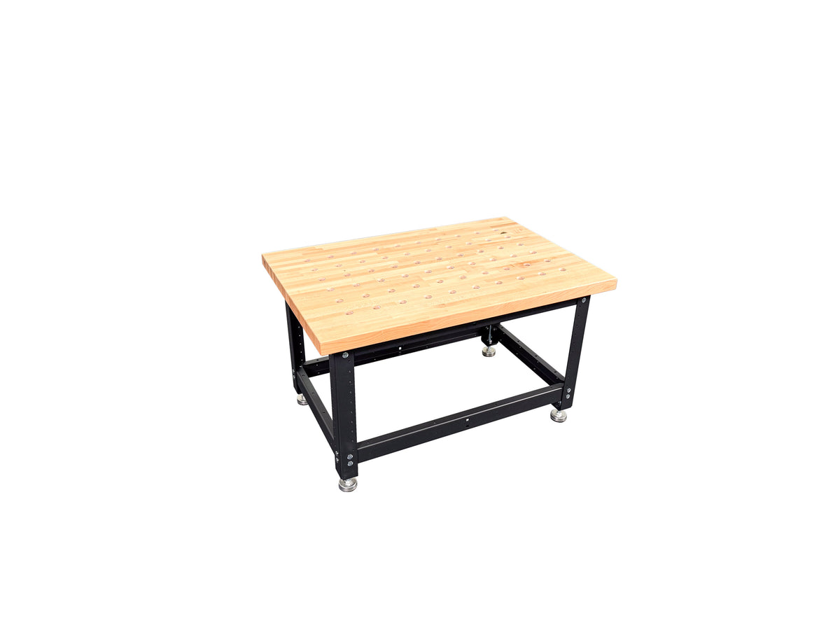 Torquata Workbench System 900 x 600 x 450 H Dog Hole Top Assembly & Machine Stand