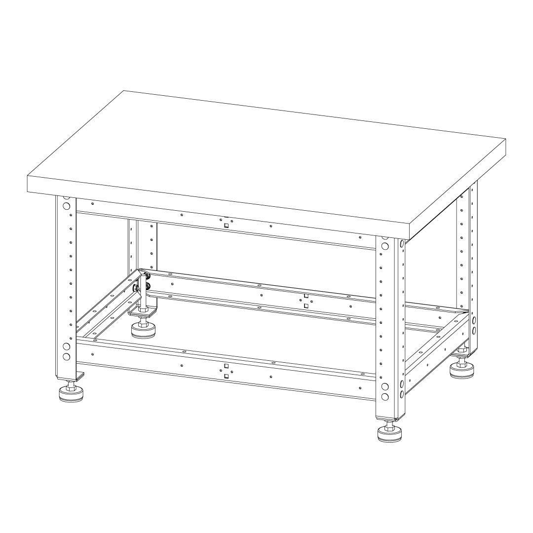 Torquata Workbench System 900 x 600 x 450 H Plain Top Assembly & Machine Stand