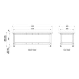 Torquata Workbench System 1500 x 600 x 450 H Plain Top Assembly & Machine Stand