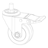 Torquata Workbench System Set of 4 Castors Locking