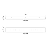 Torquata Workbench System Set of 2 Drawer or Shelf Rails