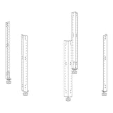 Torquata Workbench System Set of 5 Corner Bench Legs