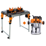 Triton TWX7RTKIT Workcentre Router Table Kit + TRA001 2400W Plunge Router