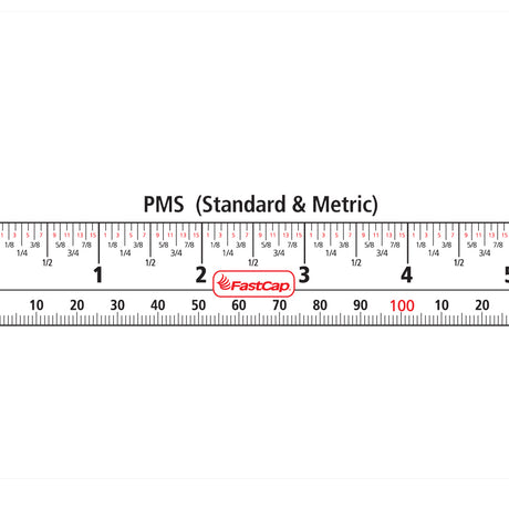 FastCap Tape Measure Peel & Stick Combination with Metric/Imperial Scales, 4.8m Length, SpeedTape application示Ideal for woodworking tools