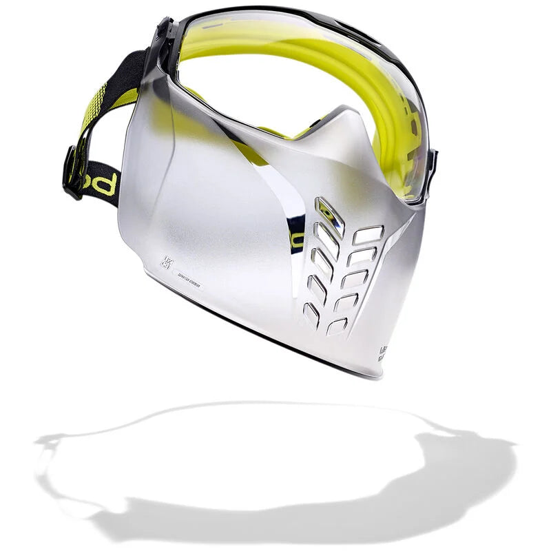 Bolle Safety Clear Polycarbonate Vented Goggles with Mouthguard Side View