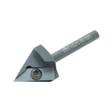 Torquata 60 Degree Carbide Insert V-Groove Router Bit & Replacement Cutters 1/4in Shank
