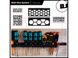 StealthMounts Wall Hive System Screwdriver Rack Pack of 4 Black