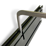 Two T-Track clamps securely mounted on XT XTENDER Fence for versatile saw fence compatibility