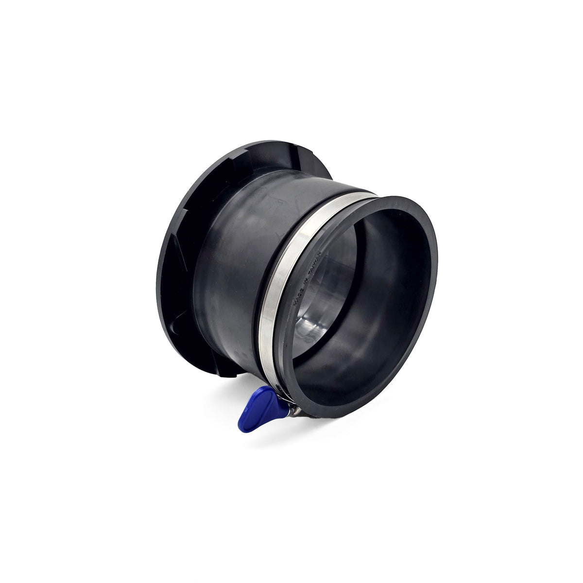Sherwood Dust Extraction Male Quick Connection Magnetic Coupling with 4in Flexible Cuff in workshop setting