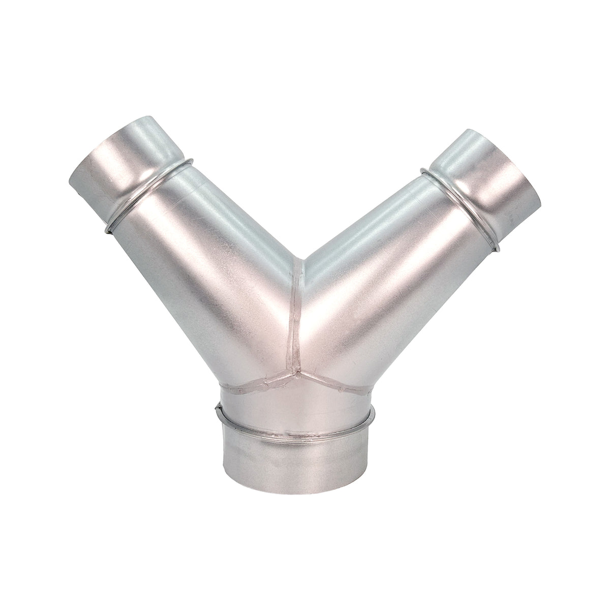 Sherwood Metal Dust Extraction Y-Connector Fitting 6in to 4in Twin Outlet Reducer