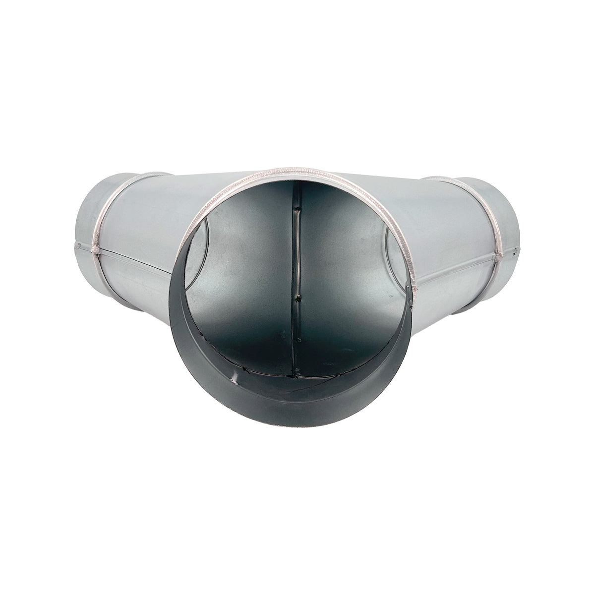 Sherwood Metal Dust Extraction Y-Connector Fitting 8in to 6in Twin Outlet Reducer