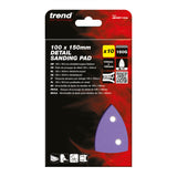 Trend 11-Hole Detail Sanding Pads 100 x 150mm Pack of 10