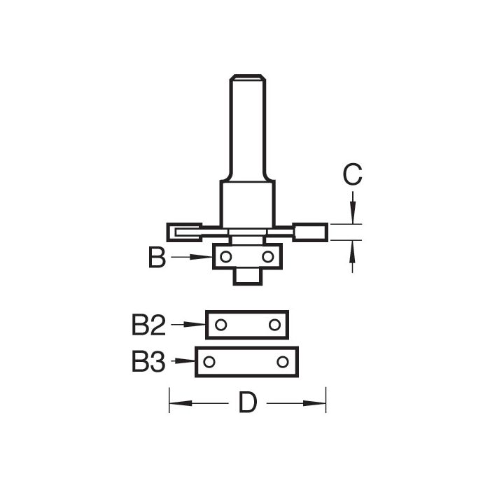 Trend Biscuit Jointer Bit with Bearing Set 4mm x 37.2mm 1/2in Shank
