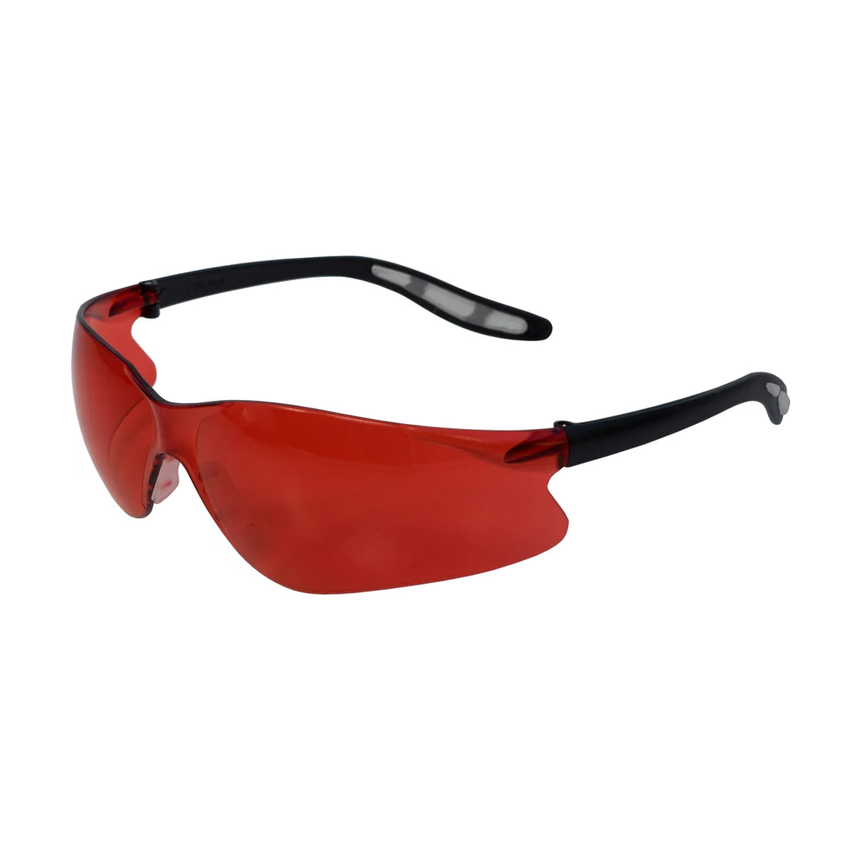 FastCap CatEyes Safety Glasses with red tint lenses, anti-fog coat, and shatterproof design for style and protection