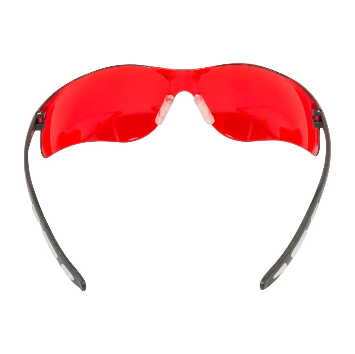 FastCap CatEyes Safety Glasses with red tint lens, showcasing wrap-around design and comfortable fit
