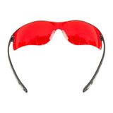 FastCap CatEyes Safety Glasses with red tint lens, showcasing wrap-around design and comfortable fit