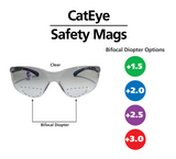 FastCap CatEyes Safety Glasses with Bifocal Diopter 1.5 Magnification side view