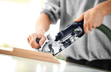 Festool DF 500 DOMINO Joining Machine in Limited Edition Systainer showcasing oval shape for increased stability