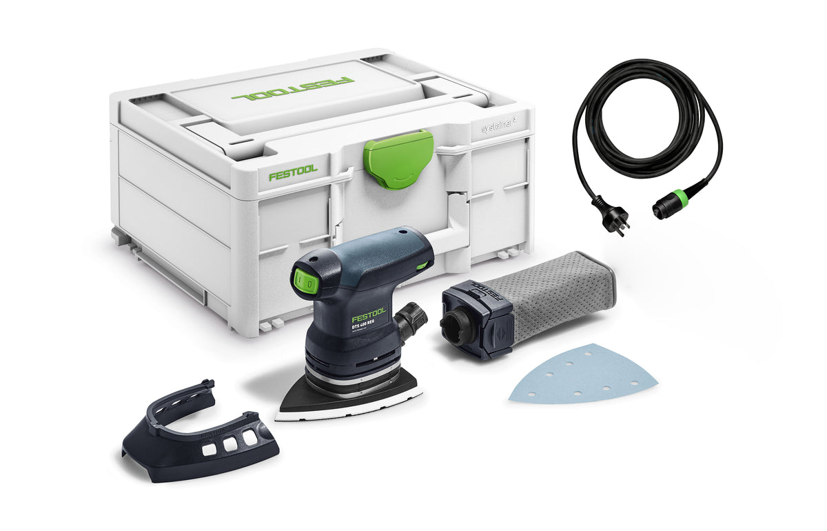 Festool DTS 400 REQ 100 x 150mm Orbital Iron Head Sander in Systainer - Australian woodworking tools store