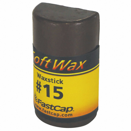 FastCap SoftWax Stick #15 Finished Wood Putty Filler 30g in blendable colour for hole filling and scratch repair