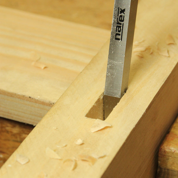 Narex Richter Cryogenic Steel Mortice Chisel with Ash Handle, available in five sizes