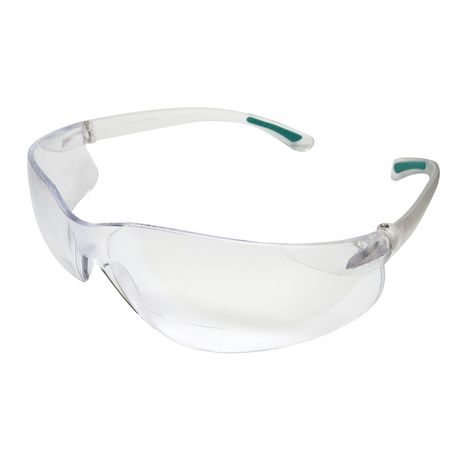 FastCap CatEyes Safety Glasses with 1.5 Bifocal Diopter Magnification from an angle