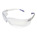 FastCap CatEyes Safety Glasses with 2.5 Bifocal Diopter Magnification, clear lens, side view